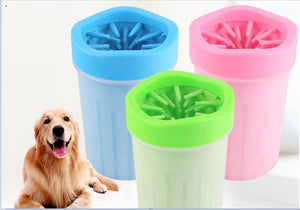 Lavapatas de silicona para perros