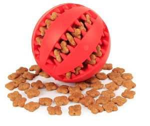 Pelota porta snack y anti sarro para perros - 7 cm -