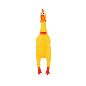 Pollo de goma para mascotas 40 cm